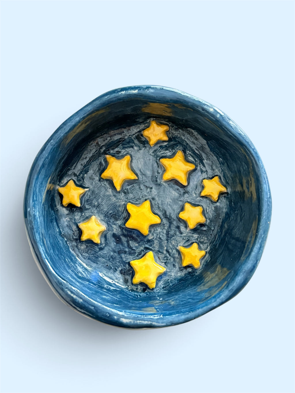 Starry night small ceramic bowl