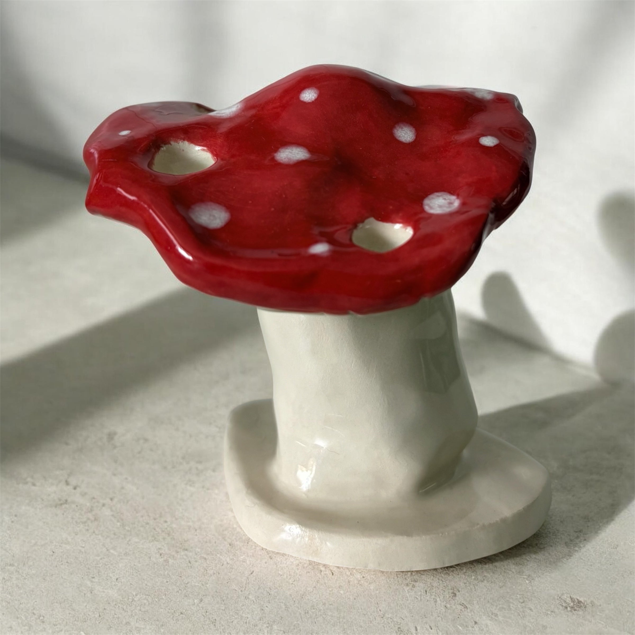 Amanita Mushroom brush holder