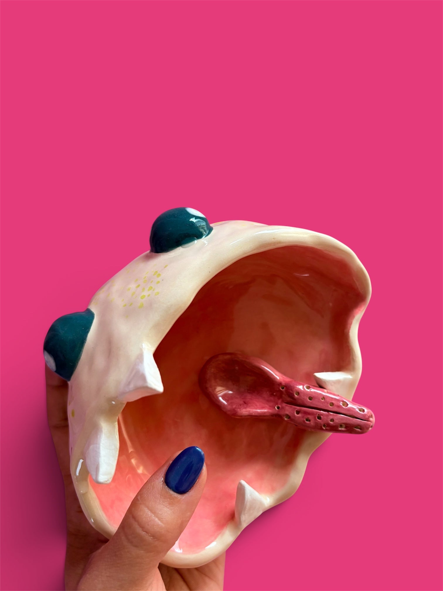 Mr. Monster jar with spoon